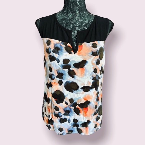 Simply Vera Watercolor Dot Sleeveless Top - Picture 1 of 8